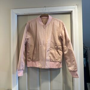 Lululemon Reversible Baby Pink Bomber Jacket